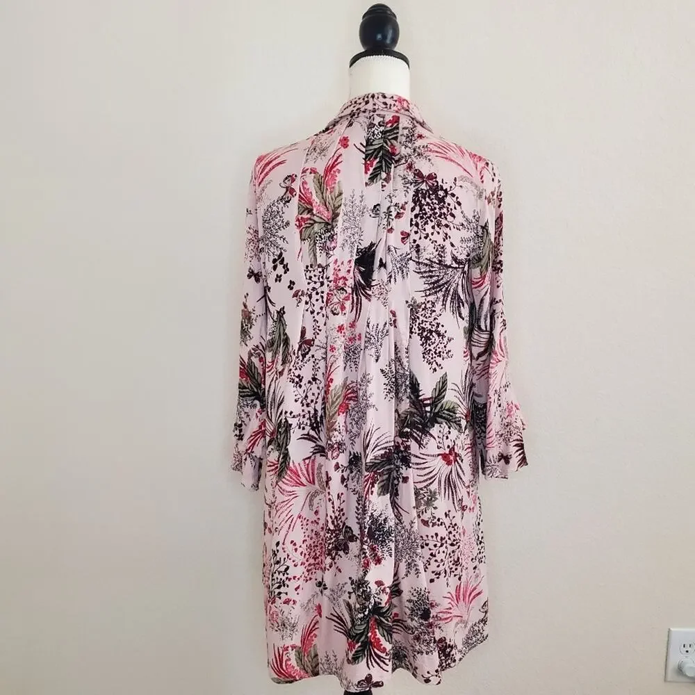 Stevie Hender Pink Floral Dress Medium
